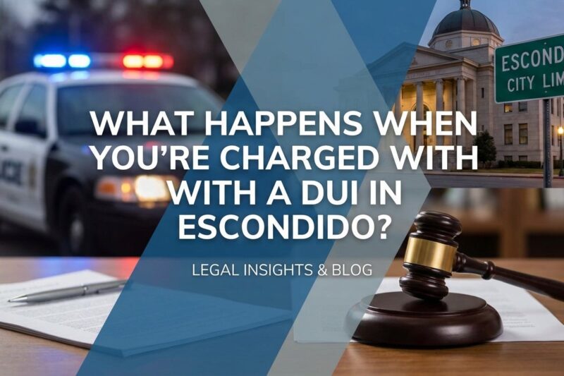 What Happens When You're Charged with a DUI in Escondido?