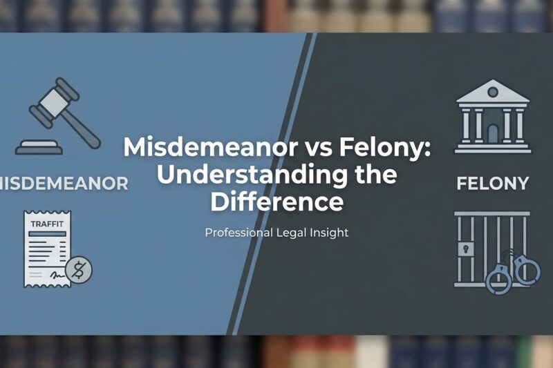 Misdemeanor vs Felony: Understanding the Difference