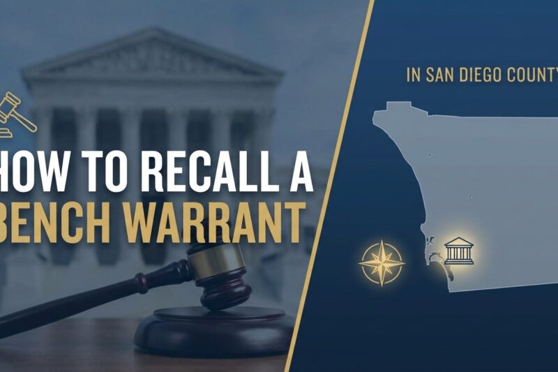 How to Recall a Bench Warrant in San Diego County