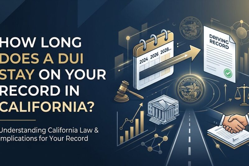 How Long Does a DUI Stay on Your Record in California?