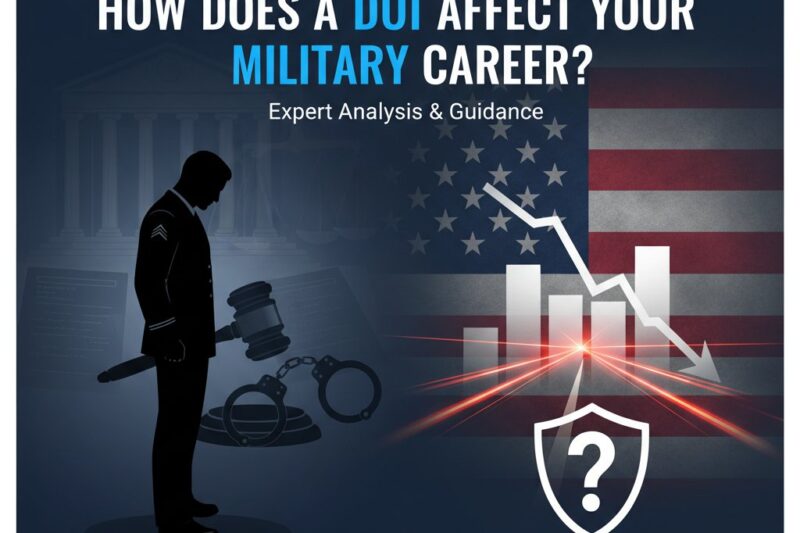 How Does a DUI Affect Your Military Career?